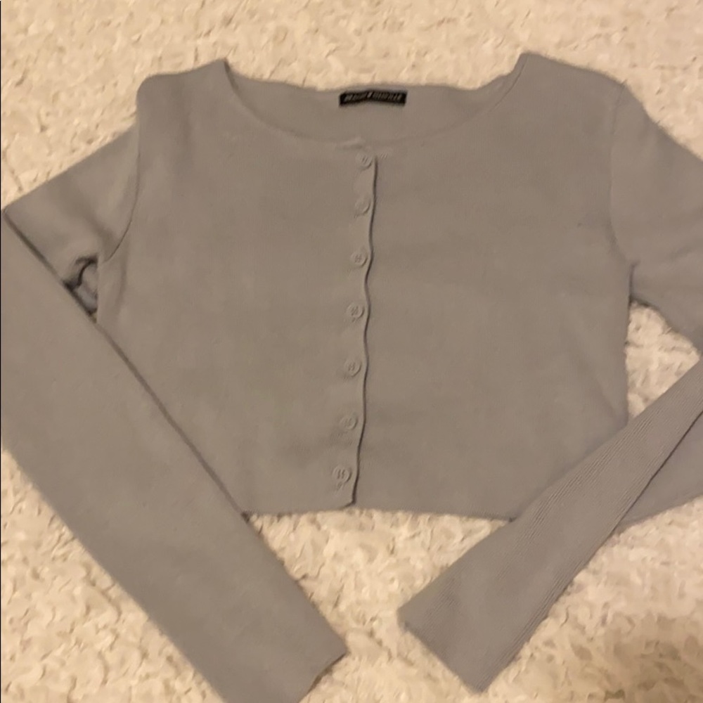 Brandy Melville Crop top LIGHT BLUE Longsleeve